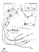 HANDLEBAR & CABLES for Yamaha VIRAGO 1998