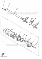 GEAR SHIFT SELECTOR DRUM / FORKS for Yamaha VIRAGO 1991