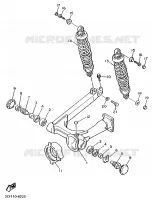 SWINGARM / SHOCK ABSORBER for Yamaha VIRAGO 1991