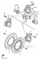 FRONT BRAKE CALIPER for Yamaha VIRAGO 1991