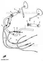 HANDLEBAR & CABLES for Yamaha VIRAGO 1991