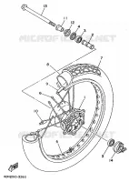 FRONT WHEEL for Yamaha VIRAGO 1998