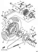 REAR WHEEL for Yamaha VIRAGO 1998
