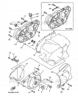 COVER   ENGINE 1 for Yamaha VIRAGO 1999