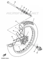 FRONT WHEEL for Yamaha VIRAGO 1999