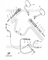 HANDLEBAR & CABLES for Yamaha VIRAGO 1999