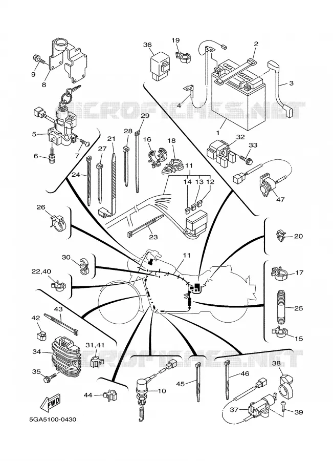 ELECTRICAL 2 Yamaha MOTO 1600 2000 WILDSTAR  XV1600A