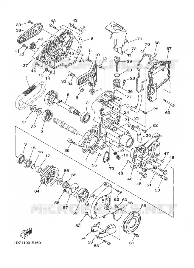 CROSS SHAFT Yamaha MOTO 1900 2006 MIDNIGHT STAR  XV1900A