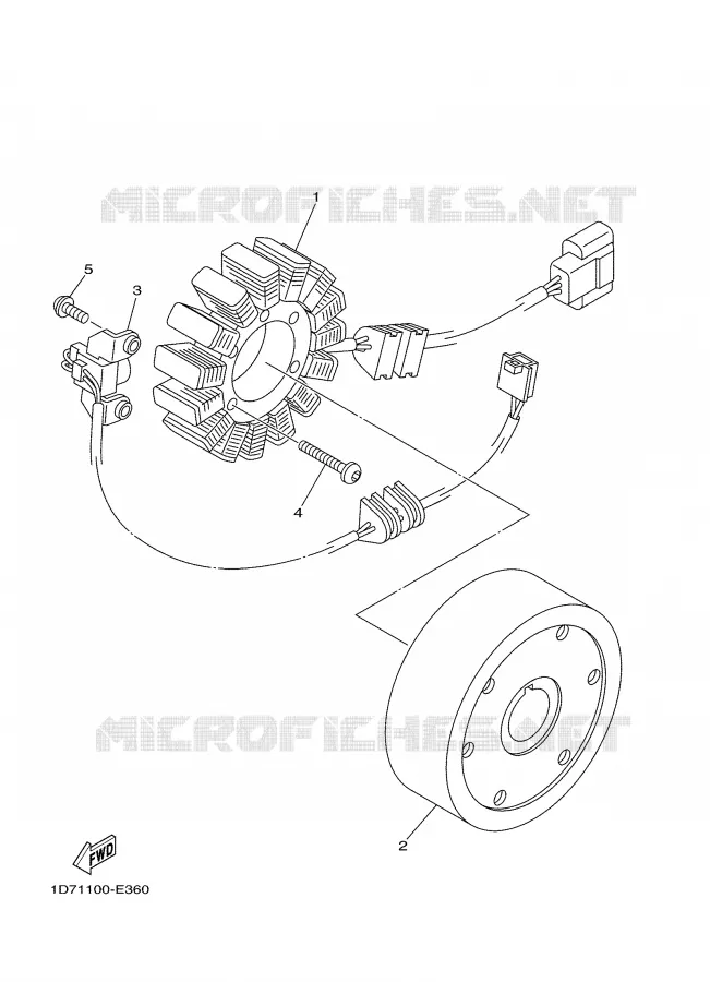 IGNITION Yamaha MOTO 1900 2008 MIDNIGHT STAR  XV1900A