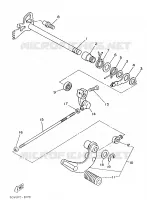 GEAR SHIFT SHAFT / LEVER for Yamaha VIRAGO 1989