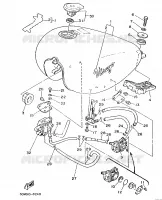 FUEL TANK for Yamaha VIRAGO 1989