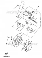 FRONT BRAKE CALIPER for Yamaha VIRAGO 1989