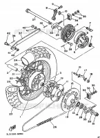 REAR WHEEL for Yamaha VIRAGO 1989