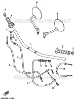 HANDLEBAR & CABLES for Yamaha VIRAGO 1992