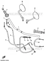 HANDLEBAR & CABLES for Yamaha VIRAGO 1994