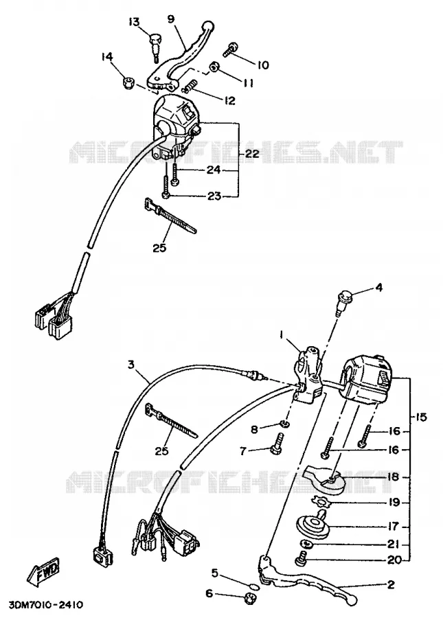 SWITCH / LEVER Yamaha MOTO 250 1995 VIRAGO  XV250
