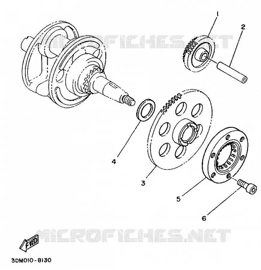 STARTER CLUTCH Yamaha MOTO 250 1995 VIRAGO  XV250S