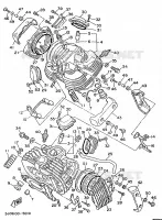 CYLINDER HEAD  for Yamaha VIRAGO 1995
