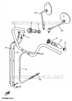 HANDLEBAR & CABLES for Yamaha VIRAGO 1995