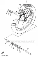 FRONT WHEEL for Yamaha VIRAGO 1996