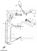 HANDLEBAR & CABLES for Yamaha VIRAGO 1996