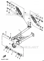SWINGARM / SHOCK ABSORBER for Yamaha VIRAGO 1997