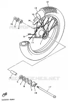 FRONT WHEEL for Yamaha VIRAGO 1997