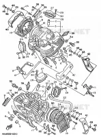 CYLINDER HEAD  for Yamaha VIRAGO 1997