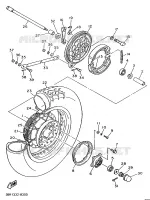 REAR WHEEL for Yamaha VIRAGO 1998