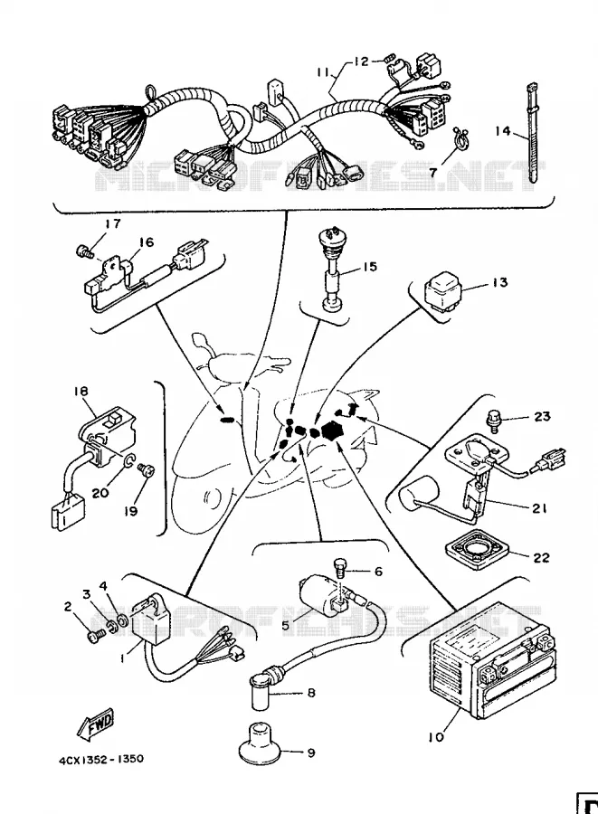 ELECTRICAL 2 Yamaha SCOOTER 90 1991 JOG  CY90