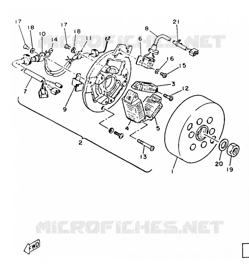 IGNITION Yamaha MOTO 125 1987 DT  DT125