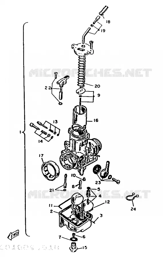 CARBURETOR Yamaha MOTO 125 1987 DT  DT125