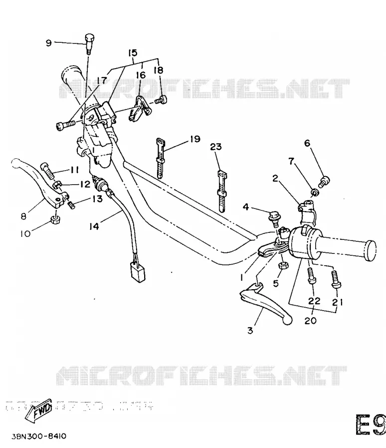 SWITCH / LEVER Yamaha MOTO 125 1989 DT  DT125