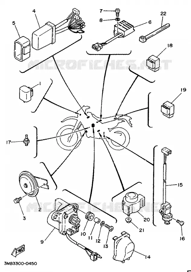 ELECTRICAL 2 Yamaha MOTO 125 1991 DTE  DT125E