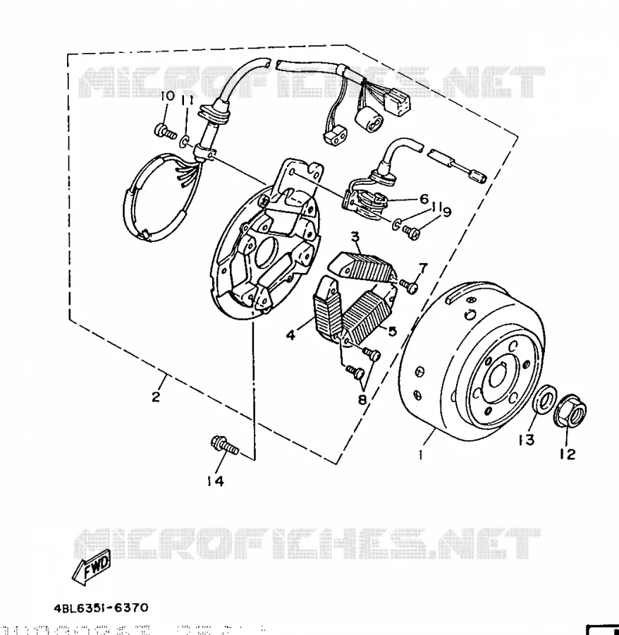 IGNITION Yamaha MOTO 125 1996 DTE  DT125E
