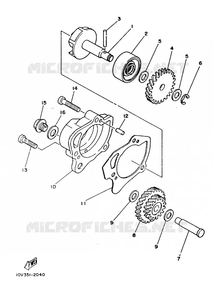 WATERPUMP Yamaha MOTO 125 1987 DTLC  DT125LC
