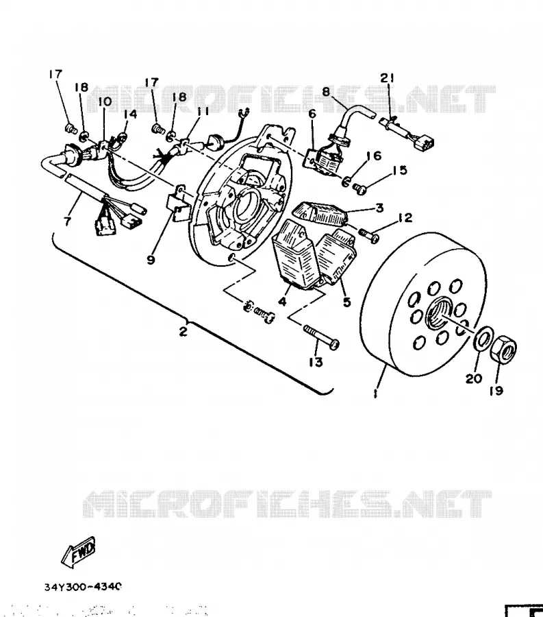 IGNITION Yamaha MOTO 125 1987 DTLC  DT125LC