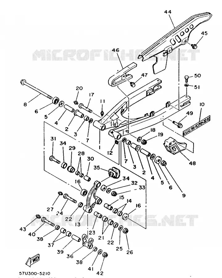 SWINGARM Yamaha MOTO 125 1986 DTLC  DT125LCF (22PS)