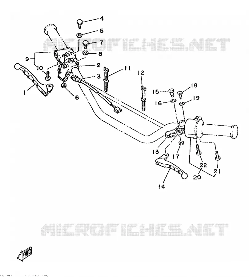SWITCH / LEVER Yamaha MOTO 125 1986 DTMX  DT125MX