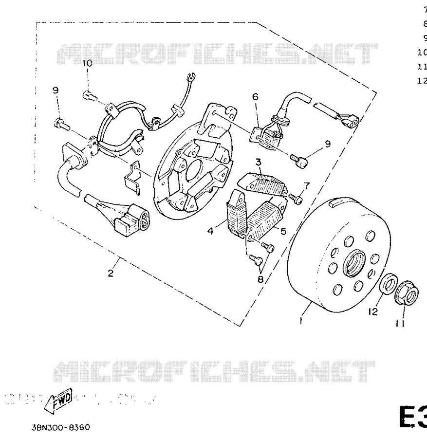 IGNITION Yamaha MOTO 125 1989 DTR  DT125R