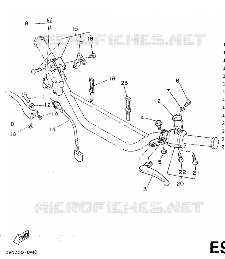 SWITCH / LEVER Yamaha MOTO 125 1989 DTR  DT125R