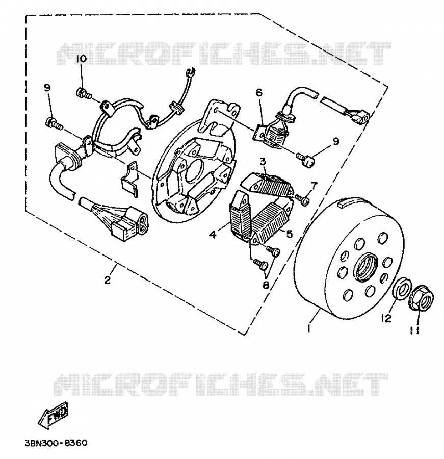 IGNITION Yamaha MOTO 125 1989 DTR  DT125R