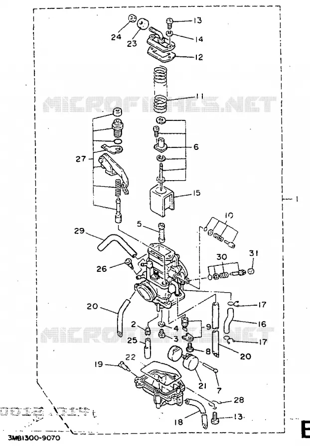 CARBURETOR Yamaha MOTO 125 1991 DTR  DT125R