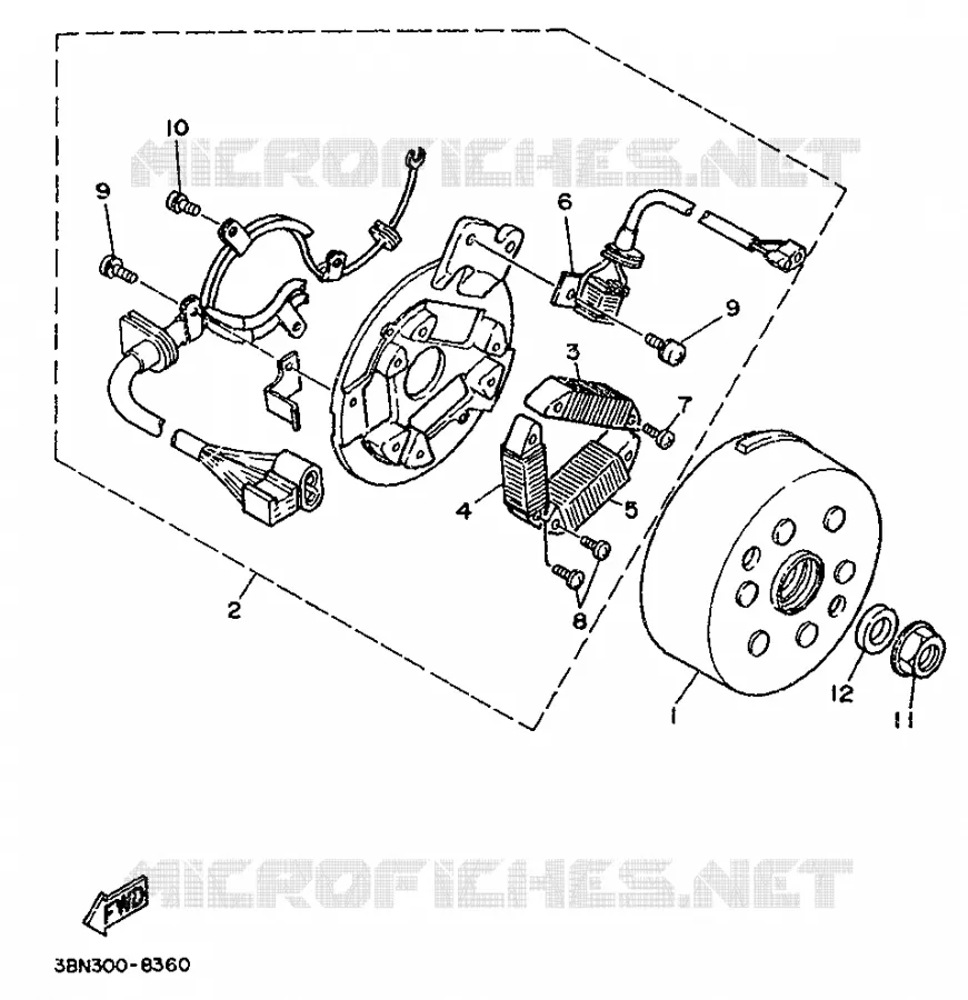 IGNITION Yamaha MOTO 125 1991 DTR  DT125R