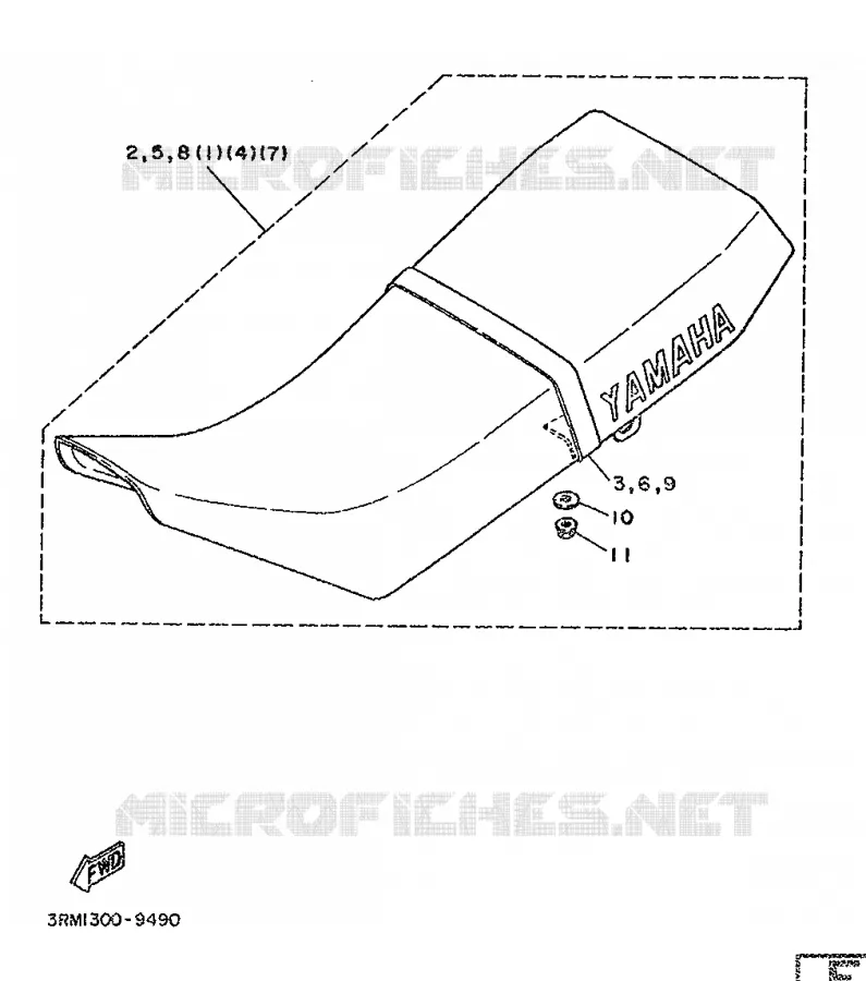 SIDE COVER  Yamaha MOTO 125 1991 DTR  DT125R