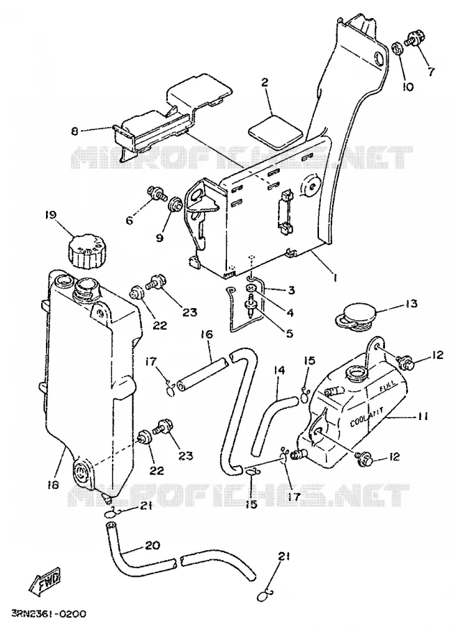 FUEL TANK Yamaha MOTO 125 1992 DTR  DT125R