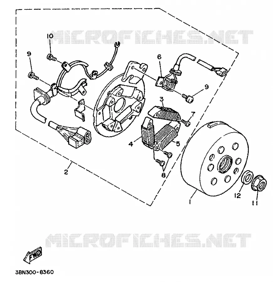 IGNITION Yamaha MOTO 125 1992 DTR  DT125R