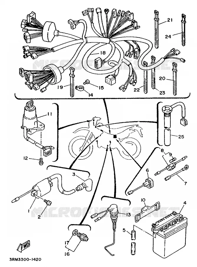 ELECTRICAL 1 Yamaha MOTO 125 1992 DTR  DT125R