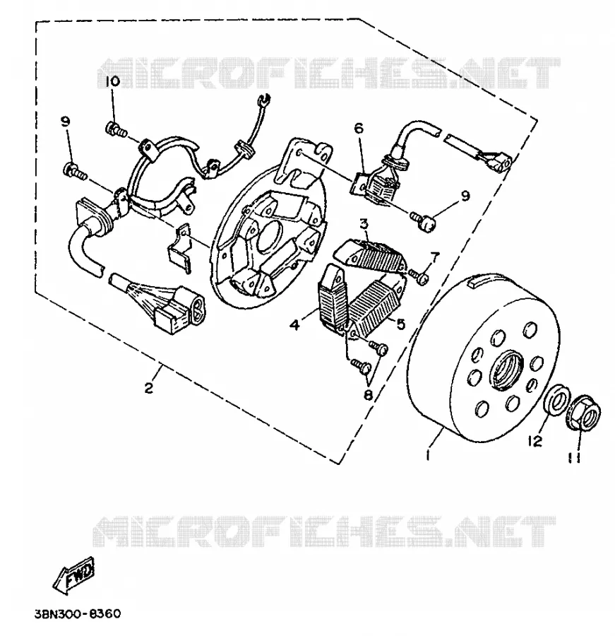IGNITION Yamaha MOTO 125 1992 DTR  DT125R