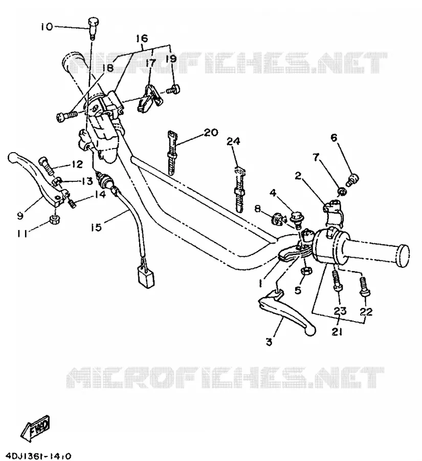 SWITCH / LEVER Yamaha MOTO 125 1992 DTR  DT125R